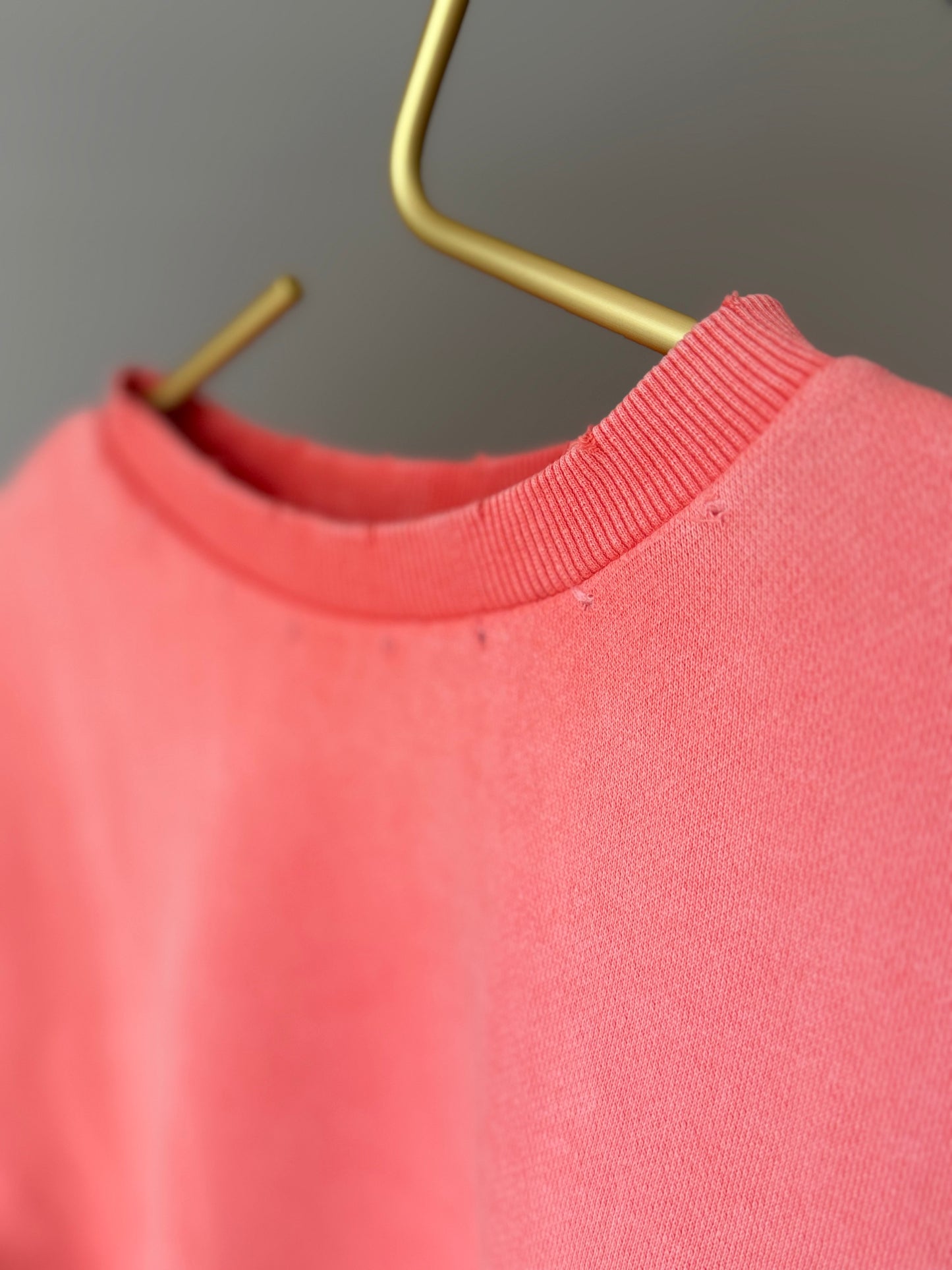 WOMEN CROP SHIRT WASHED CORAL