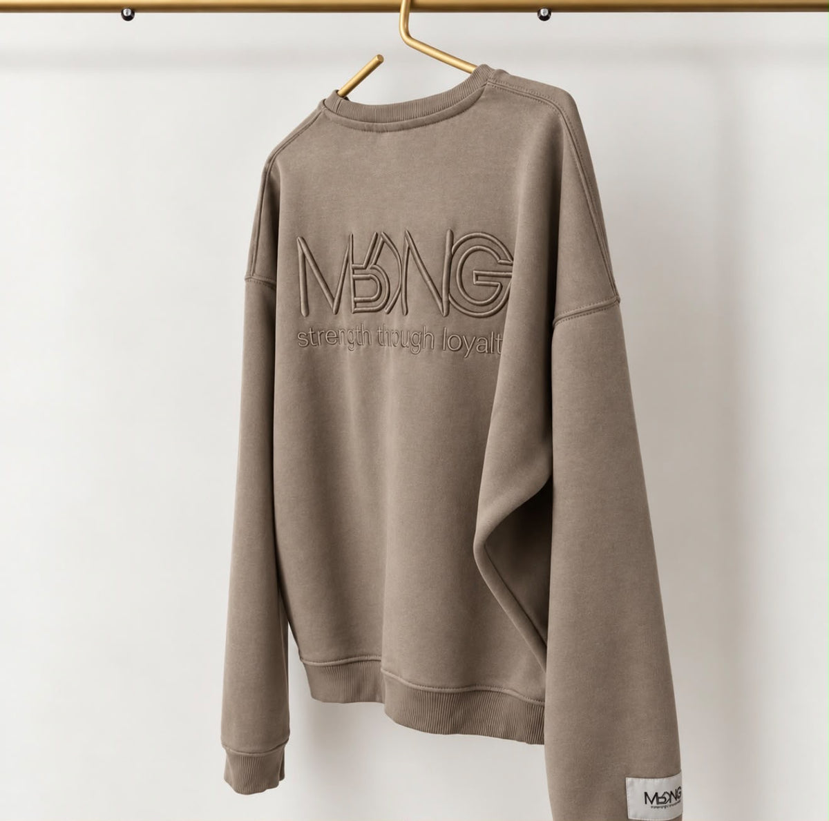 UNISEX MRKNG OVERSIZED SWEATER FADED GREIGE