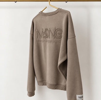 UNISEX MRKNG OVERSIZED SWEATER FADED GREIGE