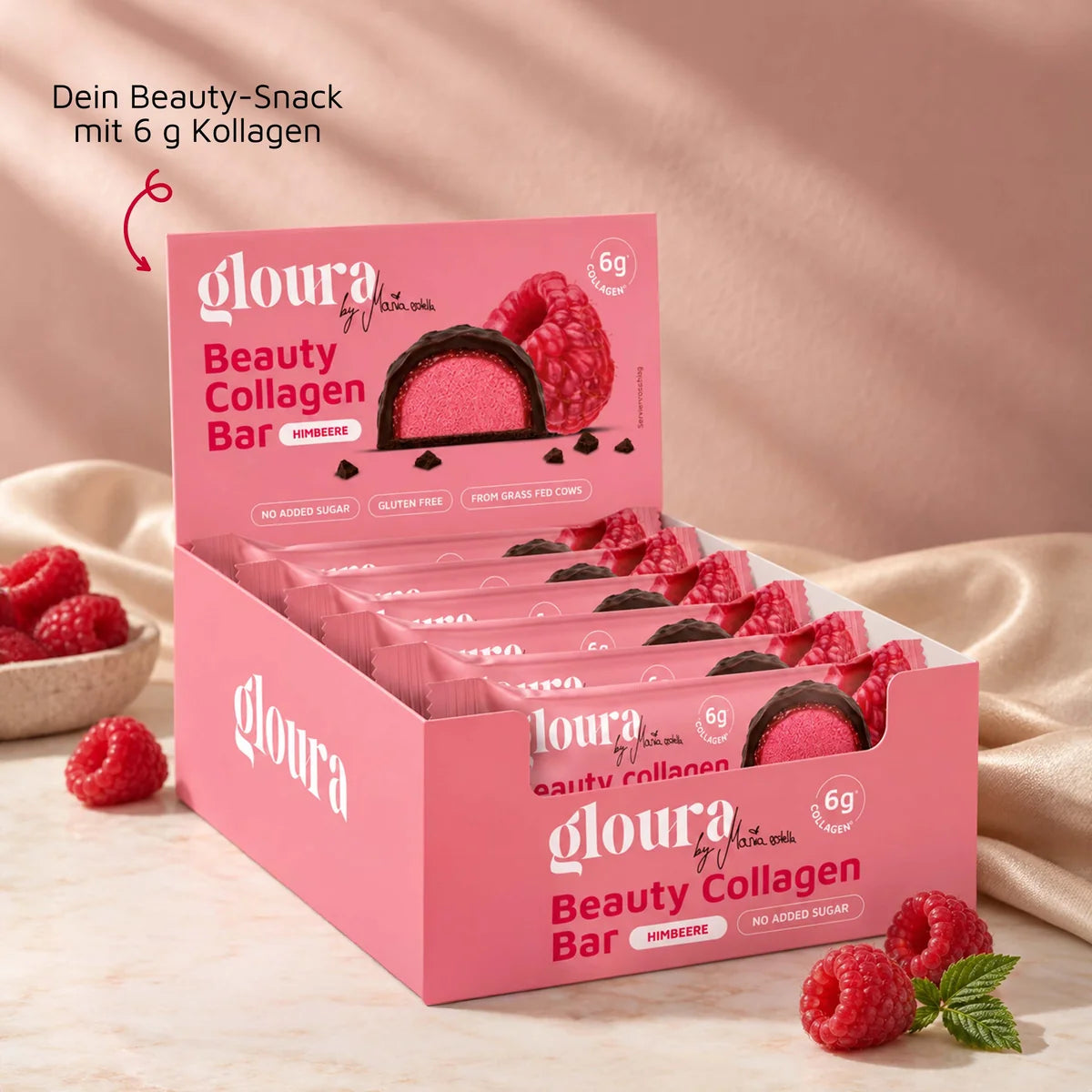 1x Beauty Collagen Bar - Himbeere