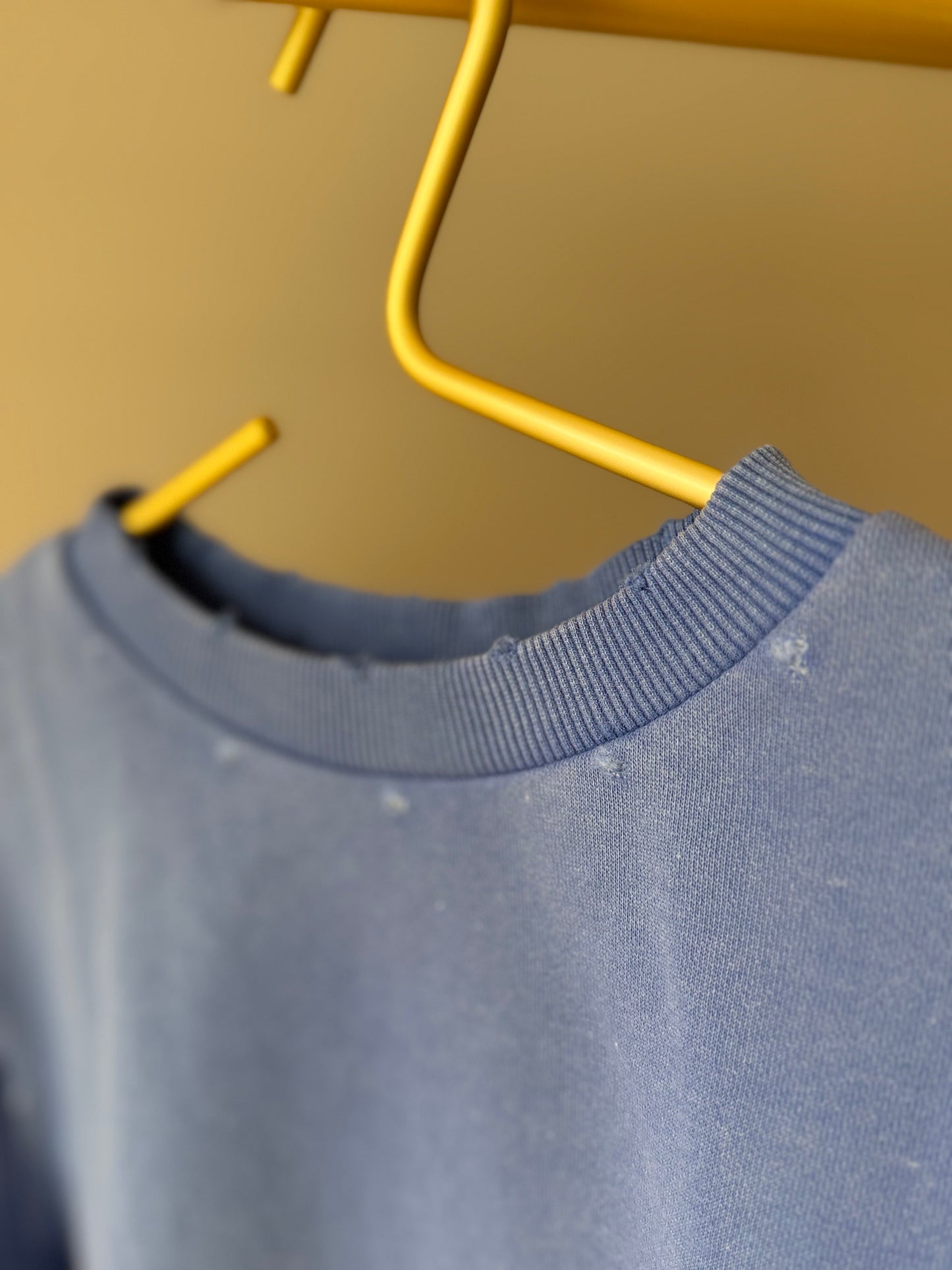 WOMEN CROP SHIRT DUSTY BLUE