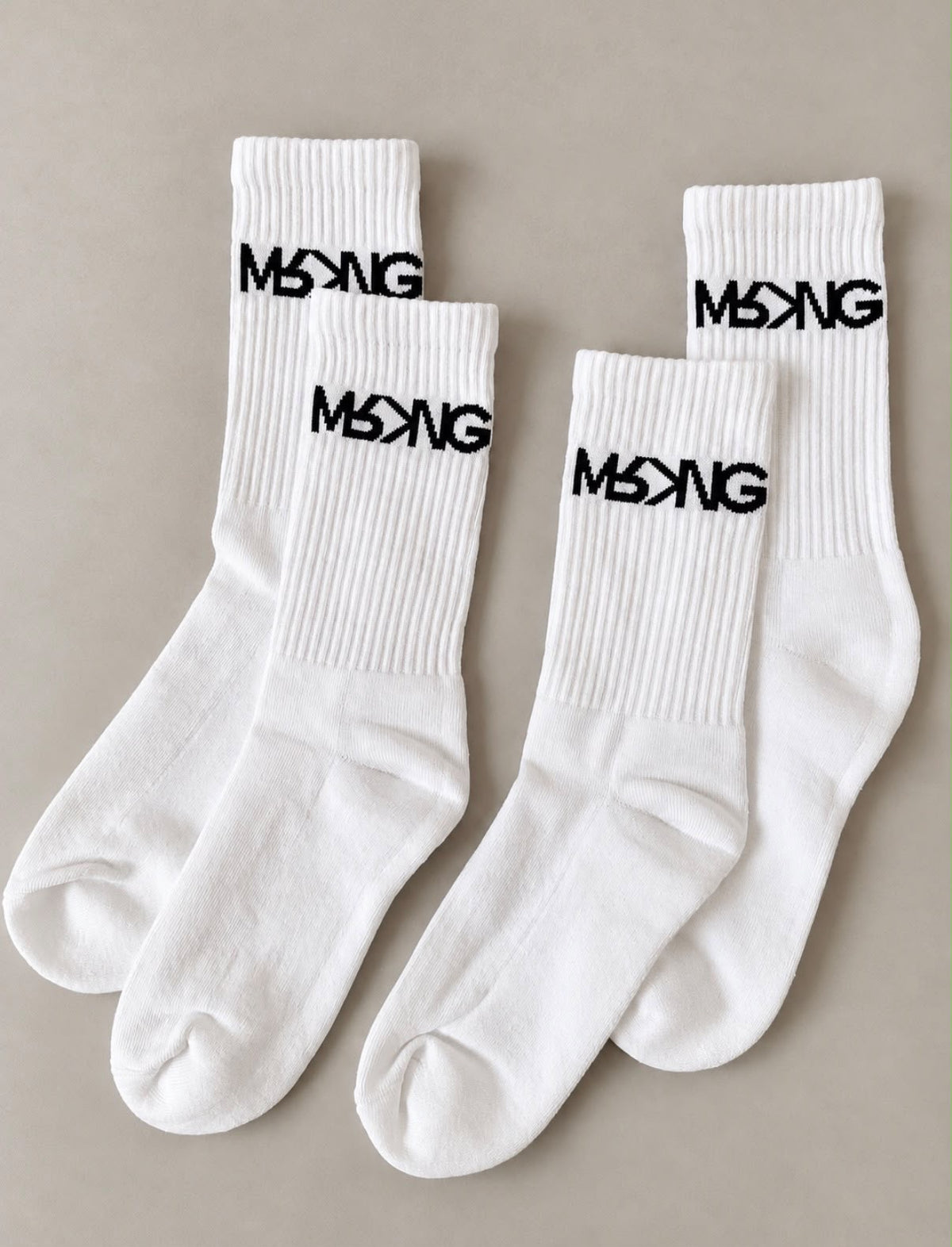 UNISEX MRKNG TENNIS SOCKS 2 PACK - STYLE B