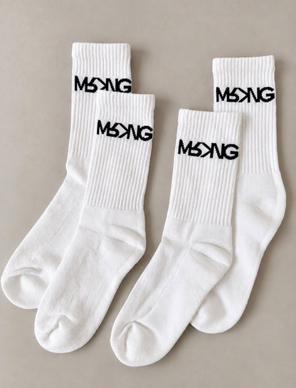 UNISEX MRKNG TENNIS SOCKS 2 PACK - STYLE B