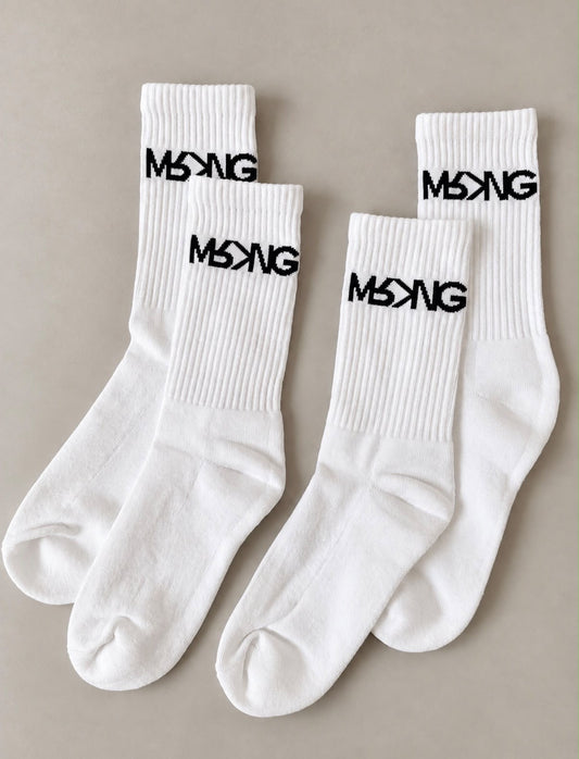 UNISEX MRKNG TENNIS SOCKS 2 PACK - STYLE B