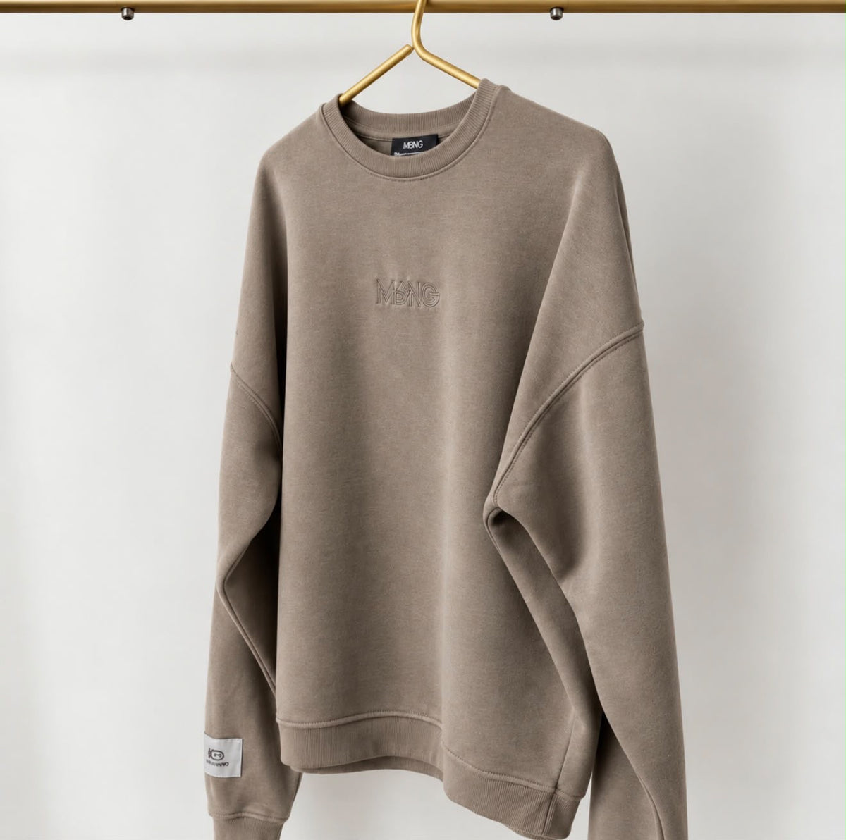 UNISEX MRKNG OVERSIZED SWEATER FADED GREIGE