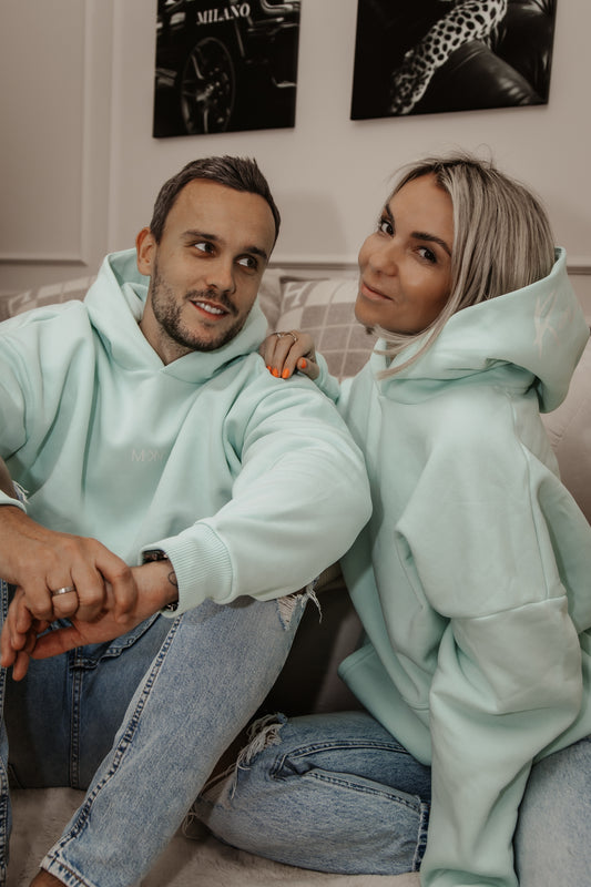HOODIE "Raised" GLACIER MINT