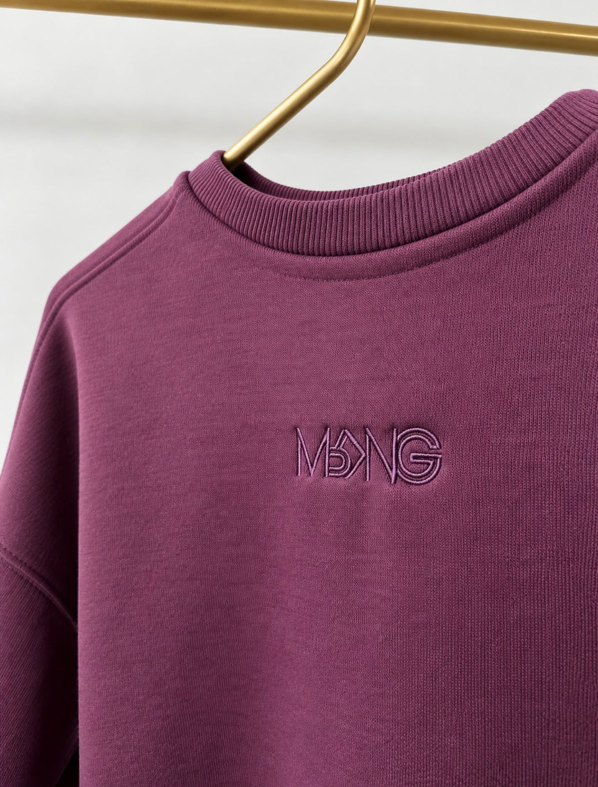 KIDS MRKNG SWEATER FADED PLUM