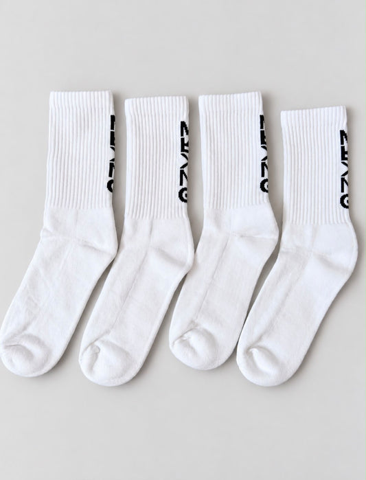 UNISEX MRKNG TENNIS SOCKS 2 PACK - STYLE A