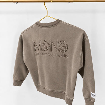 KIDS MRKNG SWEATER FADED GREIGE