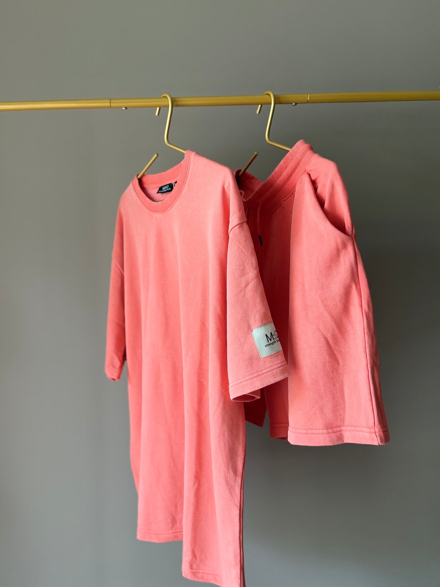 UNISEX SHIRT WASHED CORAL