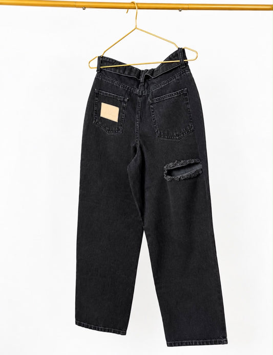 MRKNG DENIM JEANS WASHED BLACK