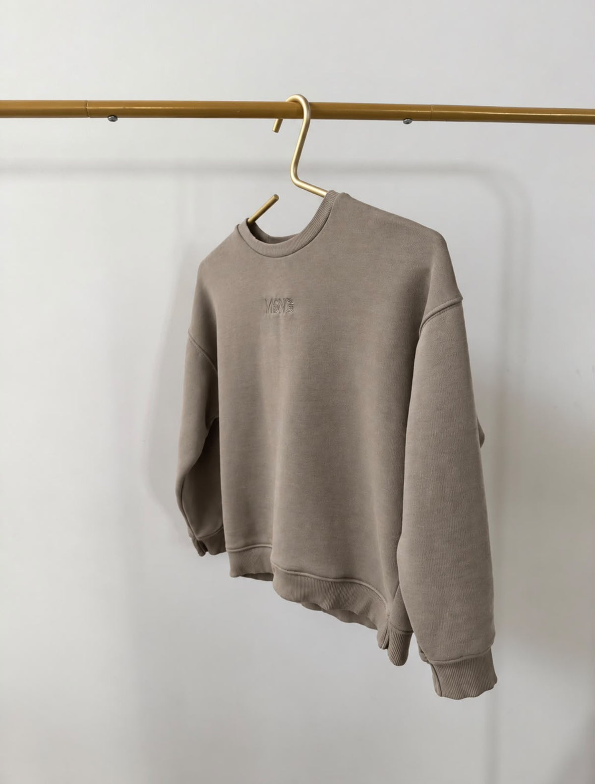 KIDS MRKNG SWEATER FADED GREIGE