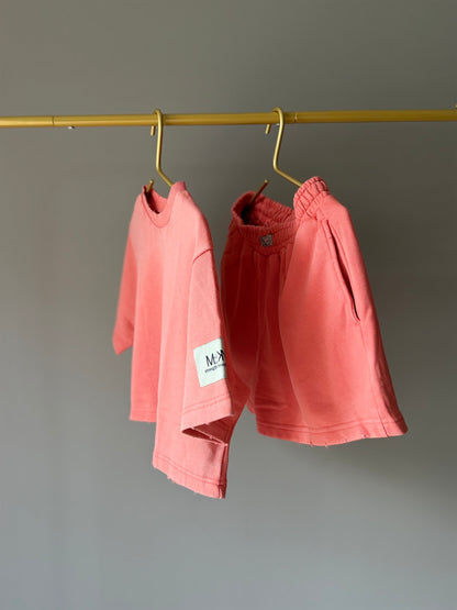 KIDS SHIRT WASHED CORAL