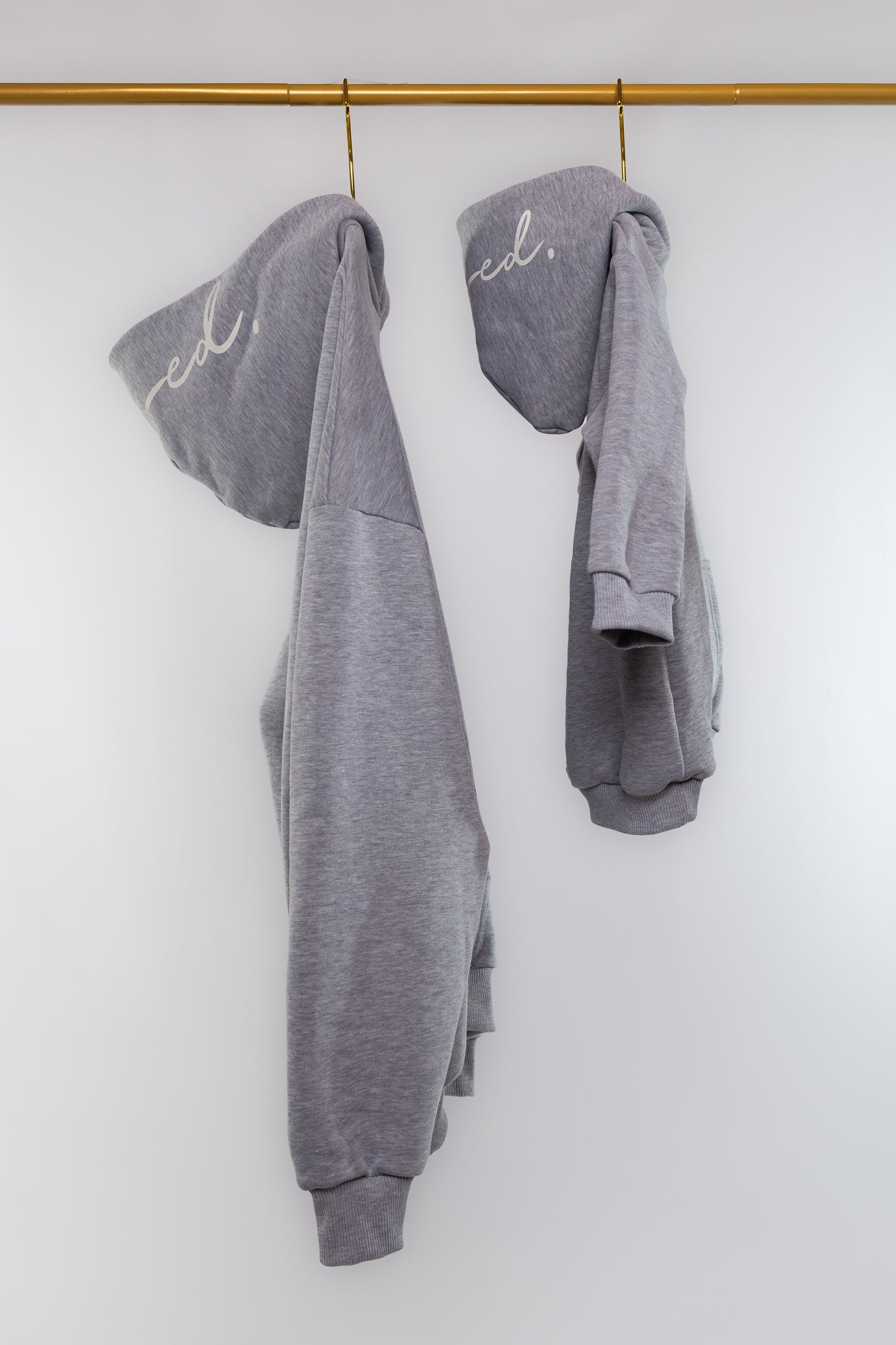 KIDS HOODIE "Raised" STONE GREY