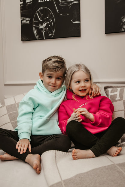 KIDS HOODIE "Raised" GLACIER MINT