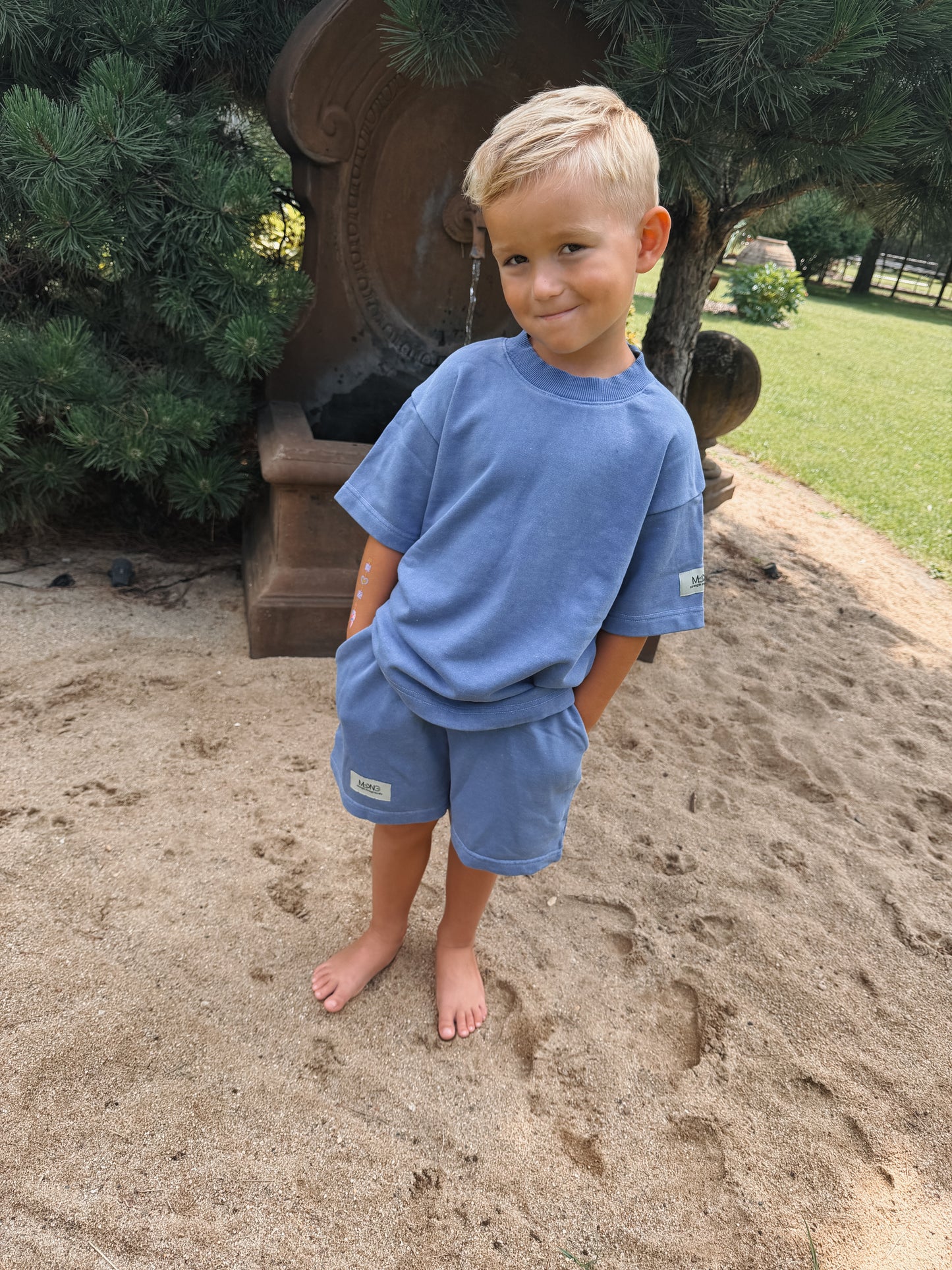 KIDS SHIRT DUSTY BLUE