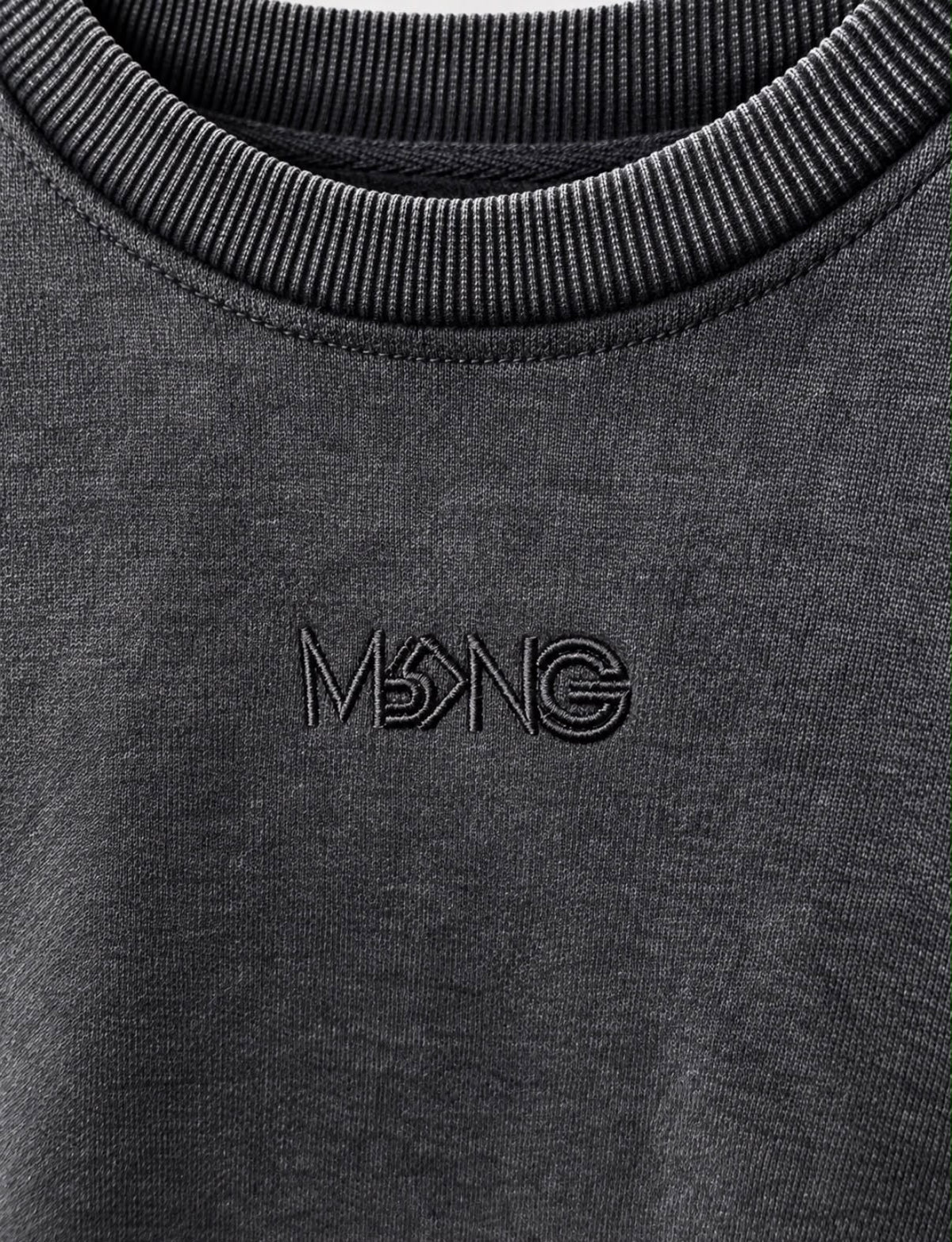 KIDS MRKNG SWEATER WASHED BLACK