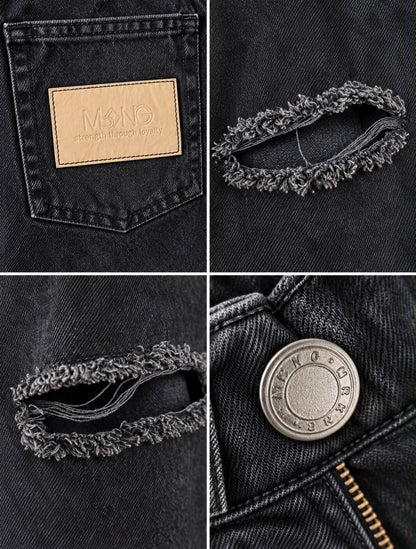 MRKNG DENIM JEANS WASHED BLACK