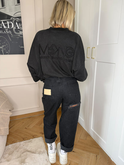 MRKNG DENIM JEANS WASHED BLACK