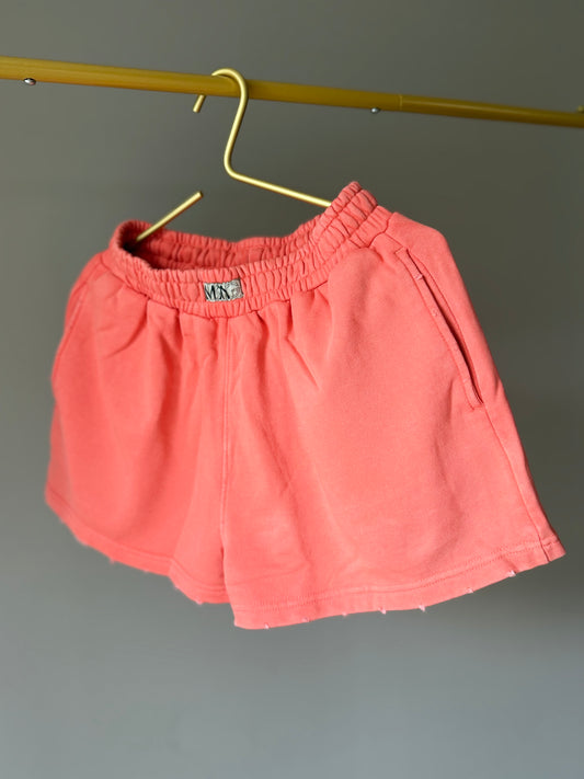 WOMEN SHORTS WASHED CORAL