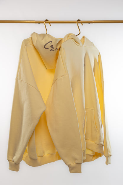 HOODIE "Crowned" BUTTER YELLOW