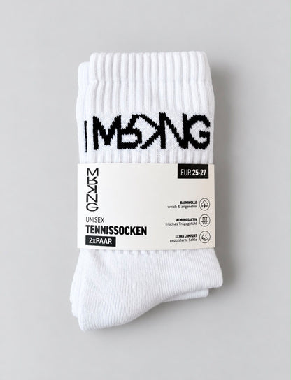 KIDS MRKNG TENNIS SOCKS 2 PACK - STYLE B