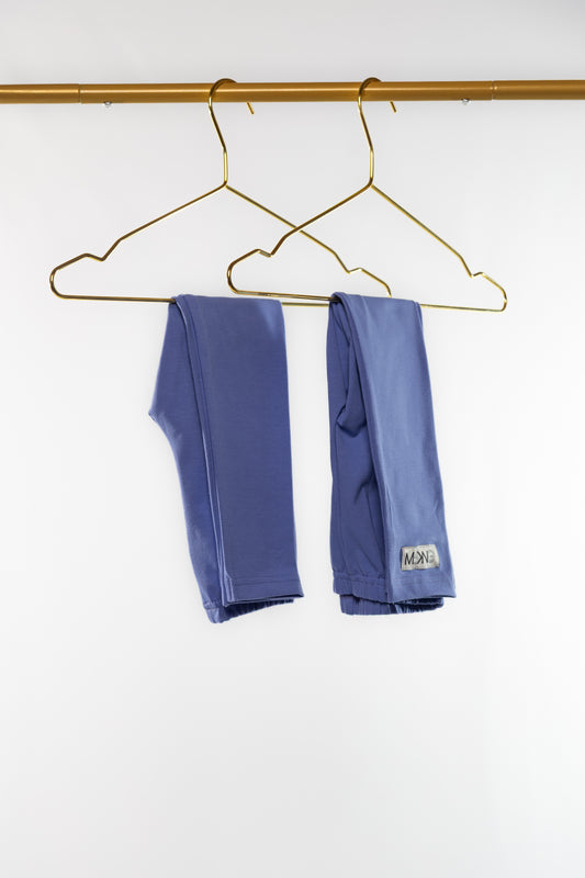 KIDS LEGGINGS LAVENDER BLUE