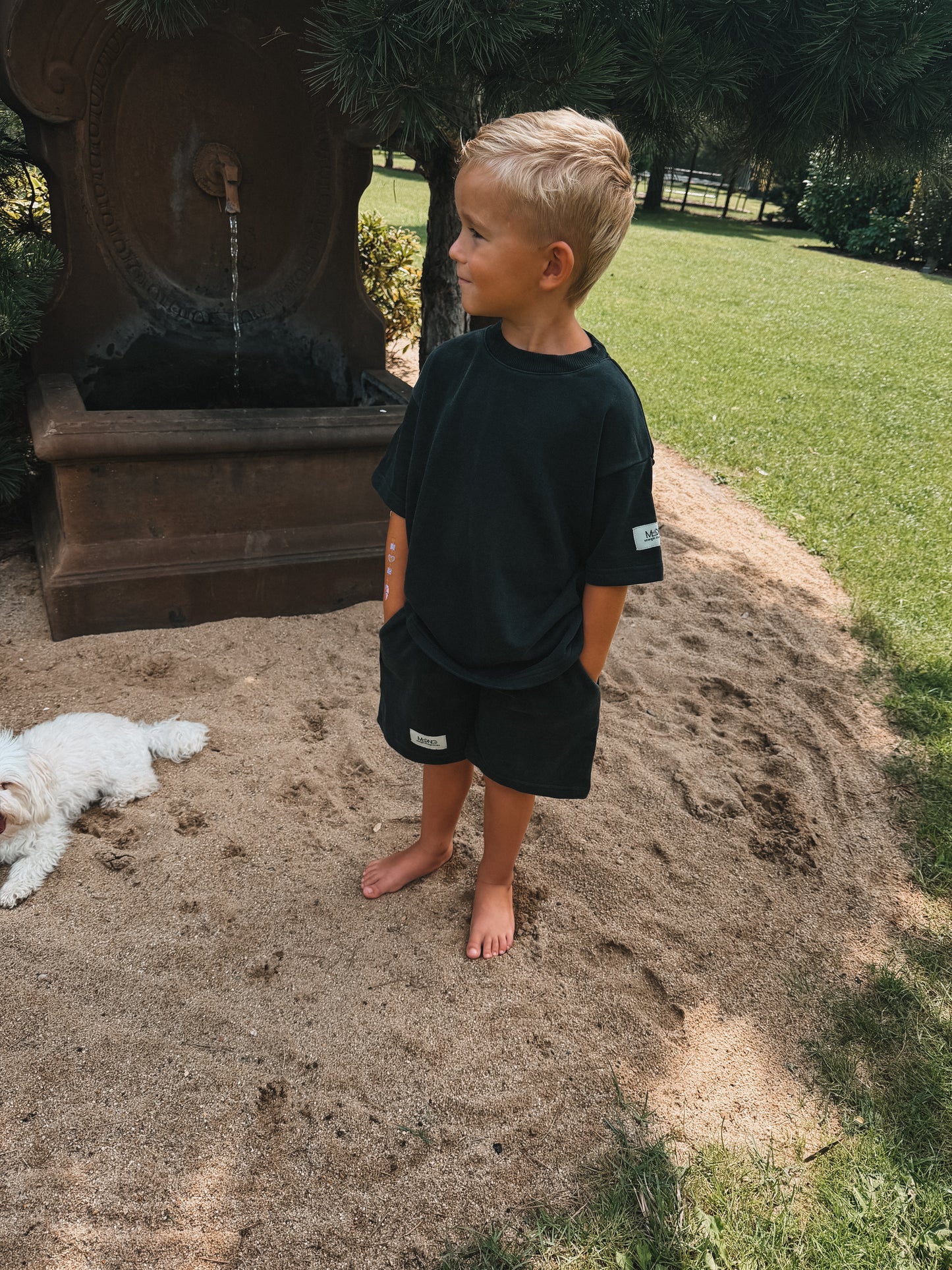 KIDS SHIRT ASH BLACK