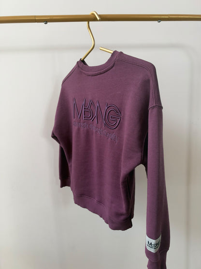 KIDS MRKNG SWEATER FADED PLUM