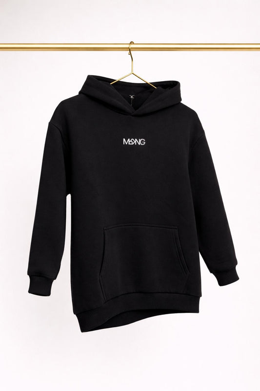 KIDS HOODIE "Crowned" ONYX BLACK